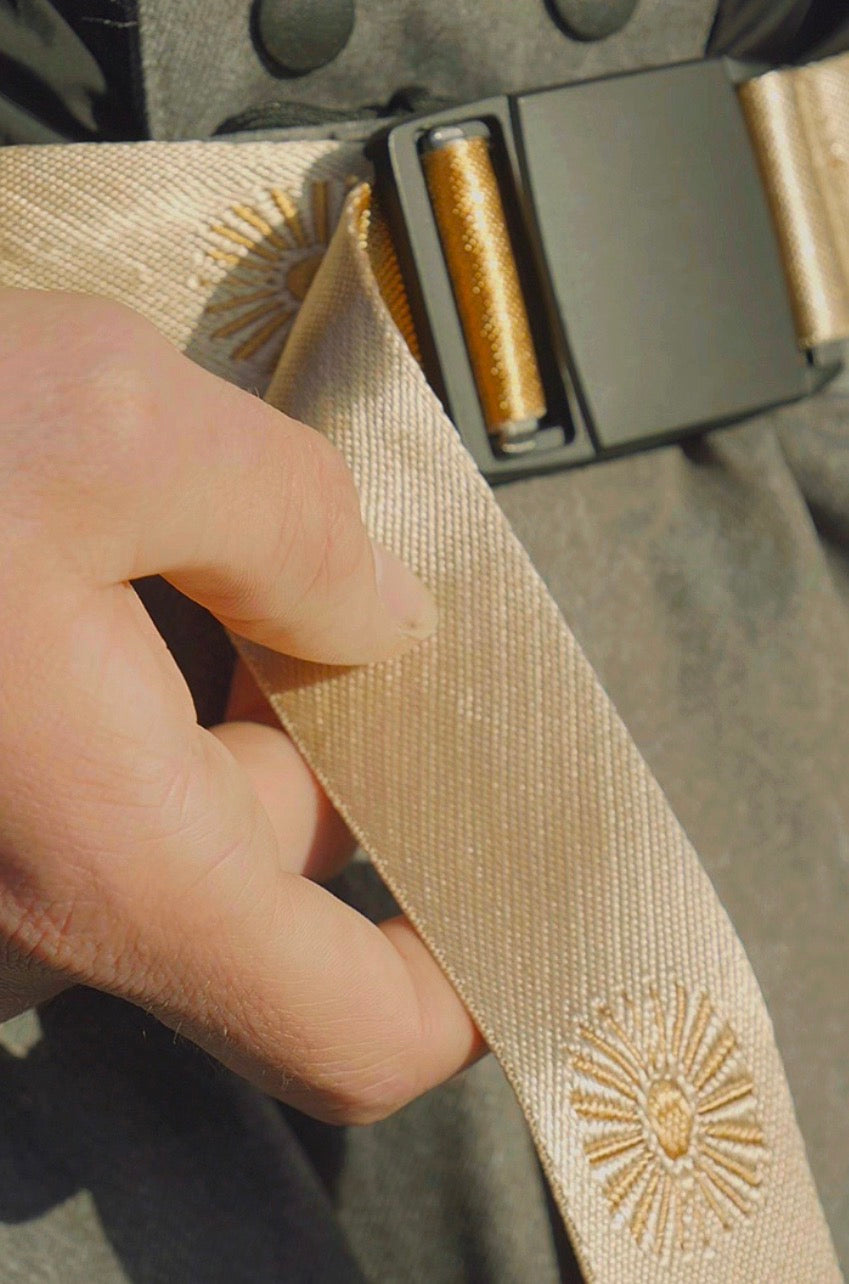 PRK "SOL" Belt - (BEIGE/GOLD)