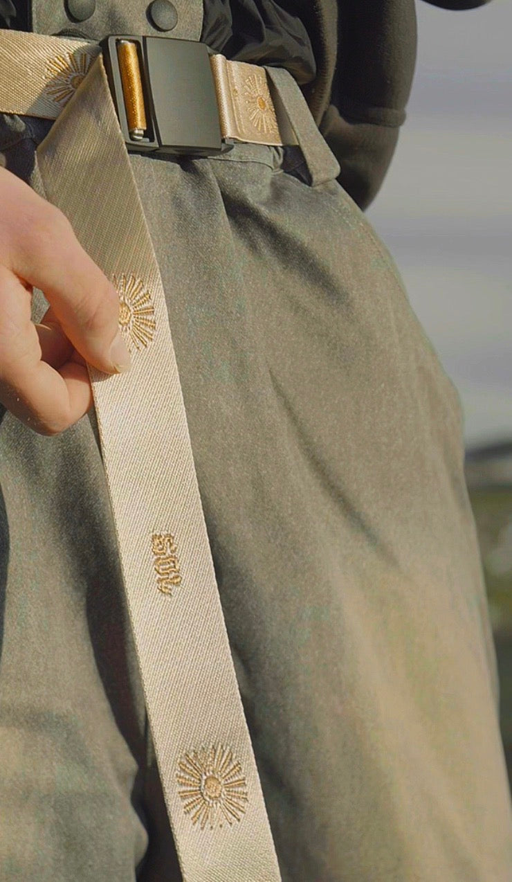 PRK "SOL" Belt - (BEIGE/GOLD)